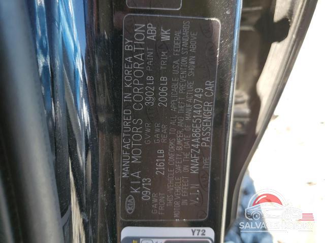 KNAFZ4A86E5140749 2014 KIA FORTE photo no. 12