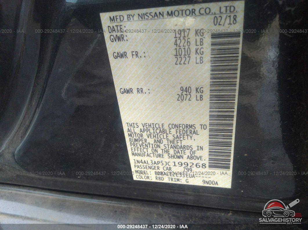 1N4AL3AP5JC199268 2018 NISSAN ALTIMA photo no. 9