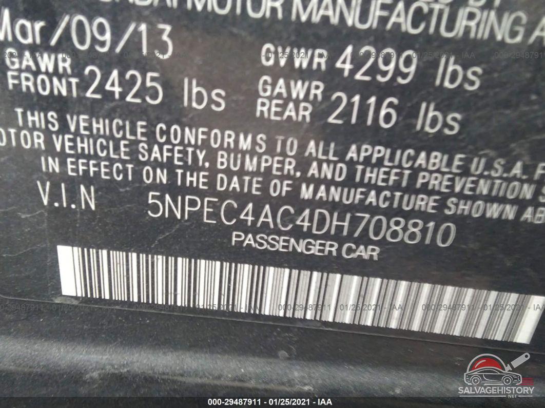 5NPEC4AC4DH708810 2013 HYUNDAI SONATA photo no. 9