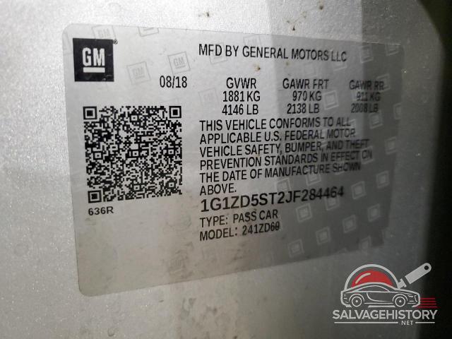 1G1ZD5ST2JF284464 2018 CHEVROLET MALIBU photo no. 12