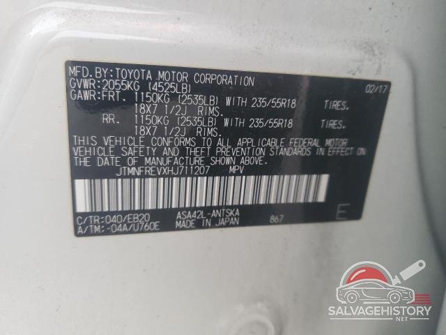 JTMNFREVXHJ711207 2017 TOYOTA RAV4 photo no. 13