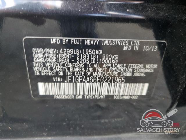 JF1GPAA66EG221965 2014 SUBARU IMPREZA photo no. 12
