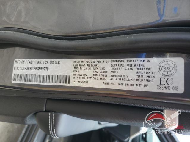 1C4RJKBG2R8559770 2024 JEEP GRAND CHER photo no. 14