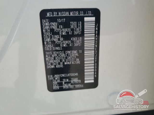JN8AY2NE2JX700046 2018 NISSAN ARMADA photo no. 14