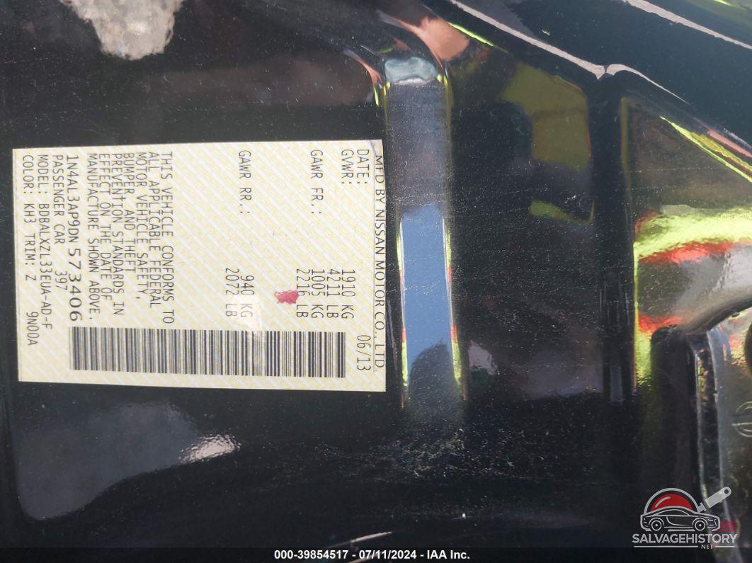 1N4AL3AP9DN573406 2013 NISSAN ALTIMA photo no. 9