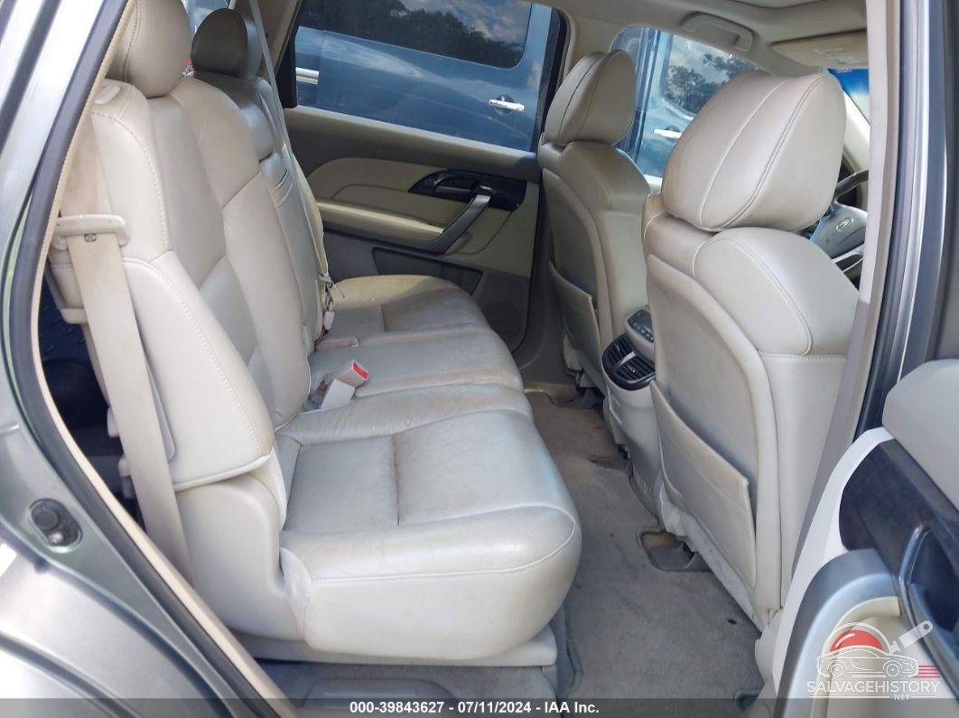 2HNYD28458H542383 2008 ACURA MDX photo no. 8