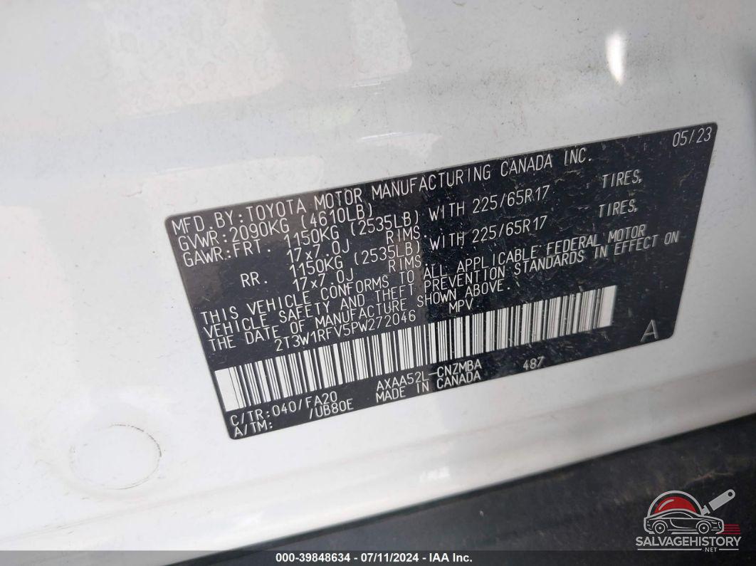 2T3W1RFV5PW272046 2023 TOYOTA RAV4 photo no. 9