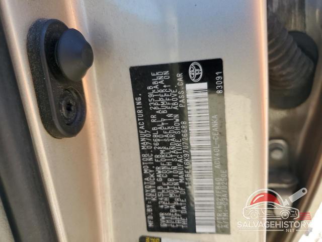 4T1BE46K97U726688 2007 TOYOTA CAMRY photo no. 12