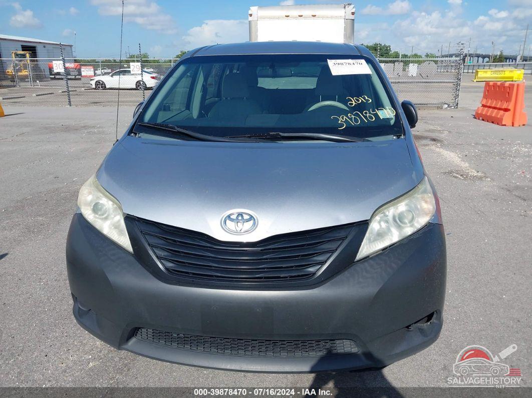 5TDZK3DC1DS394621 2013 TOYOTA SIENNA photo no. 6