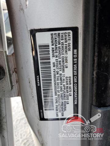 YV1RS592962553966 2006 VOLVO S60 photo no. 12