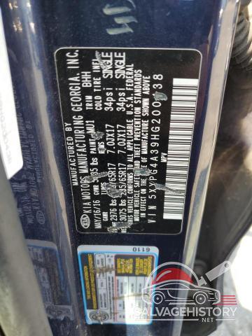 5XYPG4A39HG200438 2017 KIA SORENTO photo no. 13