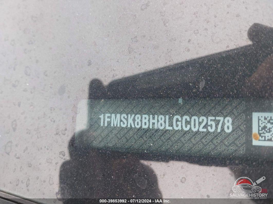 1FMSK8BH8LGC02578 2020 FORD EXPLORER photo no. 9