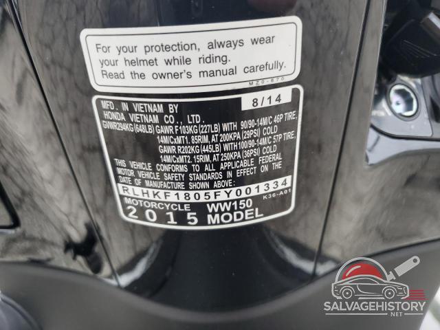 RLHKF1805FY001334 2015 HONDA PCX photo no. 9