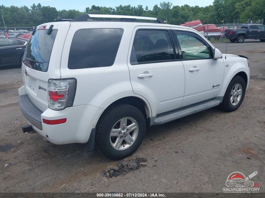4M2CU39H18KJ50060 2008 MERCURY MARINER HYBRID photo no. 4