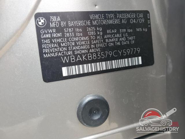 WBAKB83579CY59779 2009 BMW 7 SERIES photo no. 12