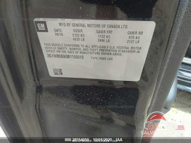 2G1WB5EK0B1135510 2011 CHEVROLET IMPALA photo no. 9