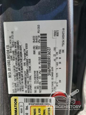 3FA6P0HR0DR156527 2013 FORD FUSION photo no. 12