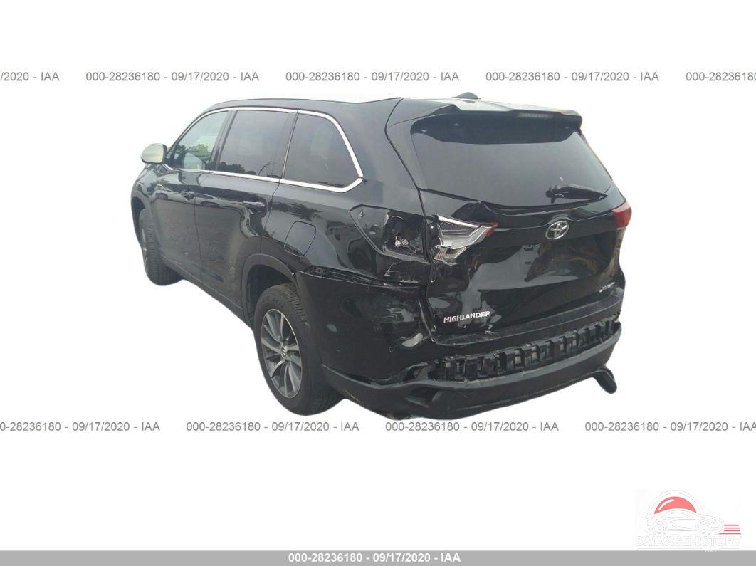 5TDJZRFH4KS589646 2019 TOYOTA HIGHLANDER photo no. 3
