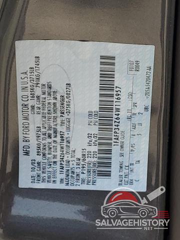 1FAFP34Z64W116957 2004 FORD FOCUS photo no. 12