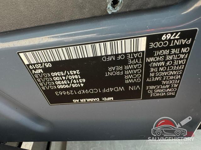 WD4PF1CD9KP129663 2019 MERCEDES-BENZ SPRINTER photo no. 10