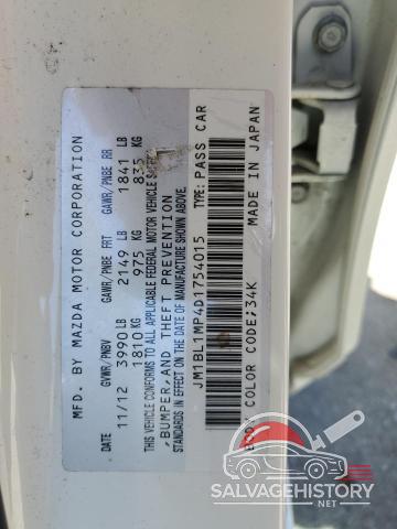 JM1BL1MP4D1754015 2013 MAZDA 3 photo no. 12