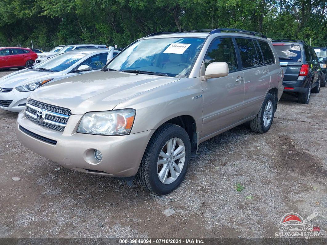 JTEGW21A270020109 2007 TOYOTA HIGHLANDER HYBRID photo no. 2