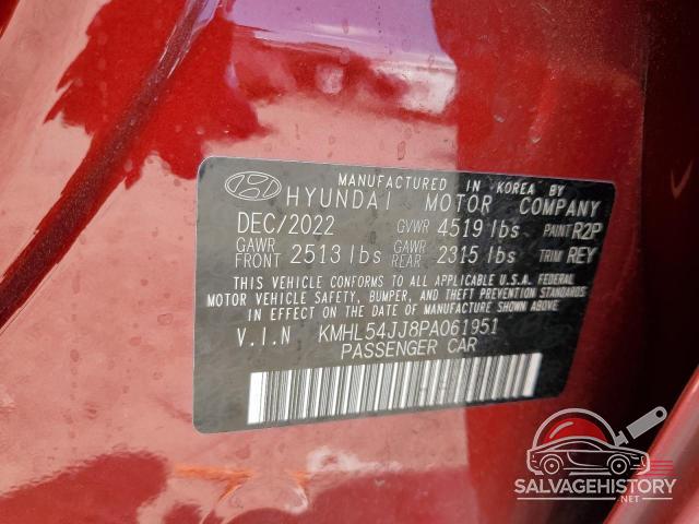 KMHL54JJ8PA061951 2023 HYUNDAI SONATA photo no. 12