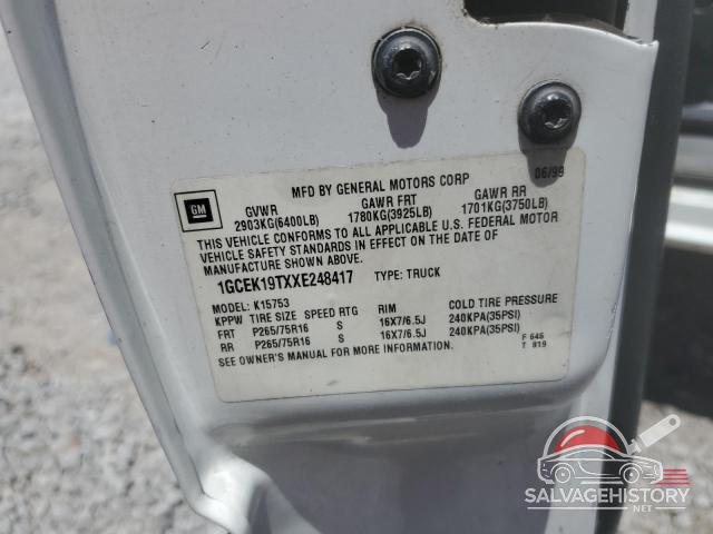 1GCEK19TXXE248417 1999 CHEVROLET ALL Models photo no. 12