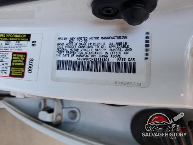 5Y2SP670X9Z434304 2009 PONTIAC VIBE photo no. 12
