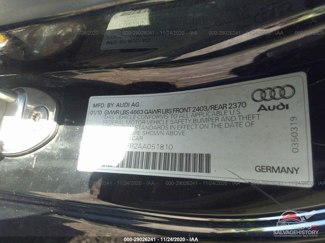 WAUCFAFR2AA051810 2010 AUDI A5 photo no. 9
