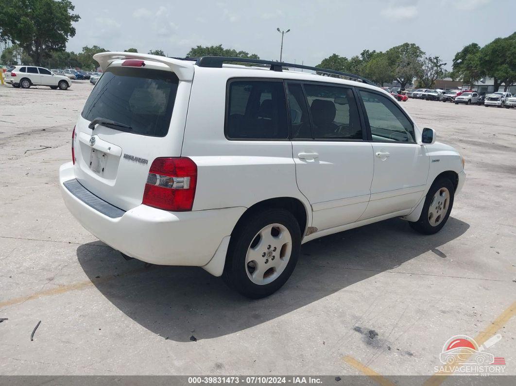 JTEDP21A150070559 2005 TOYOTA HIGHLANDER photo no. 4