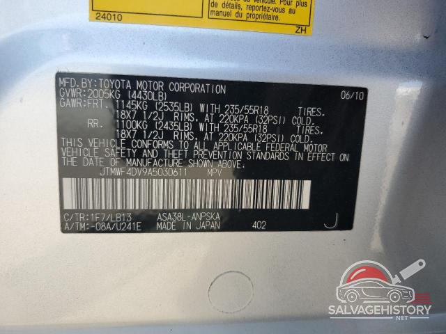 JTMWF4DV9A5030611 2010 TOYOTA RAV4 photo no. 13