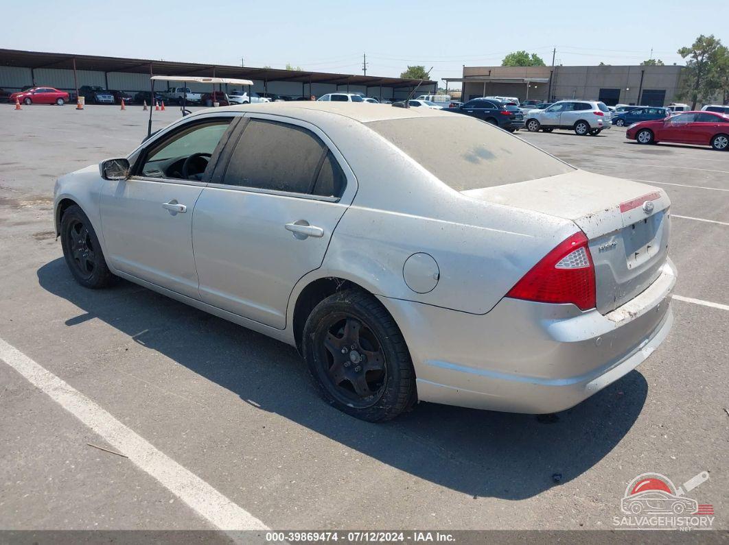 3FAHP0HA9BR135319 2011 FORD FUSION photo no. 3