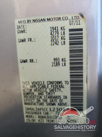 1N4AL2AP1CC123088 2012 NISSAN ALTIMA photo no. 13