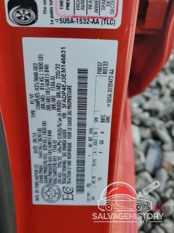 3FADP4EJ3EM146831 2014 FORD FIESTA photo no. 12