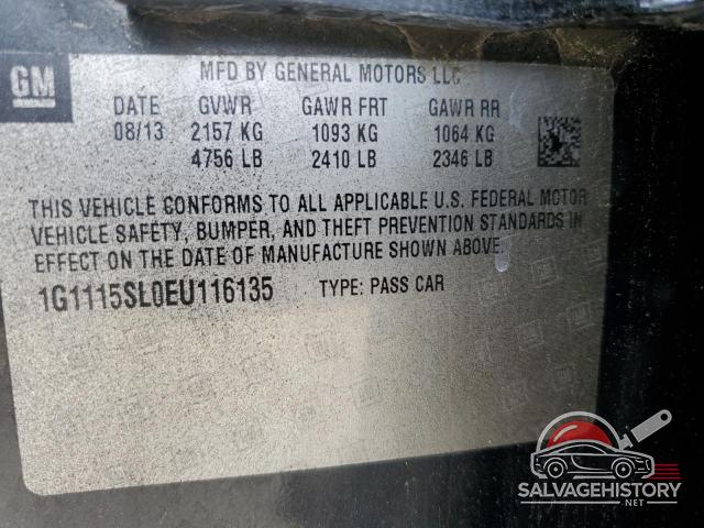 1G1115SL0EU116135 2014 CHEVROLET IMPALA photo no. 12