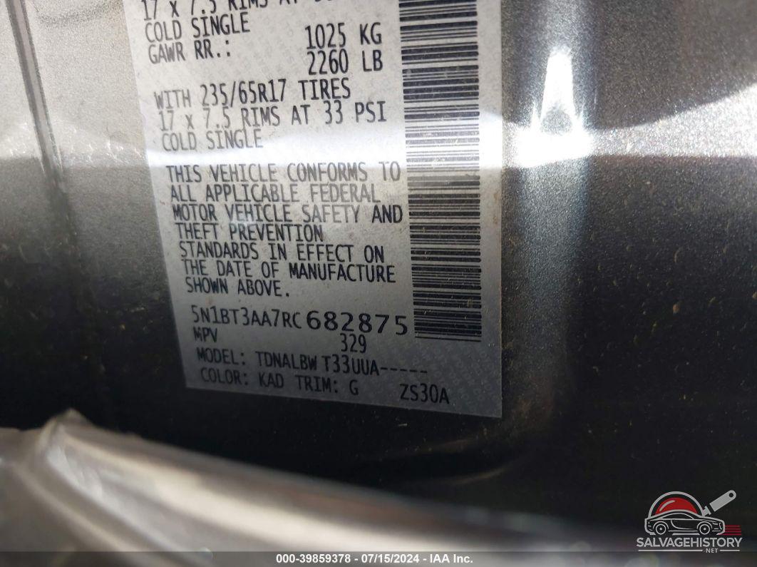 5N1BT3AA7RC682875 2023 NISSAN ROGUE photo no. 9