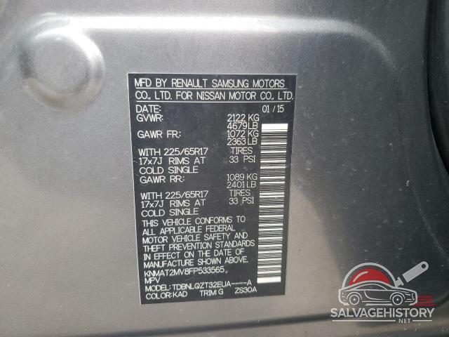 KNMAT2MV8FP533565 2015 NISSAN ROGUE photo no. 13