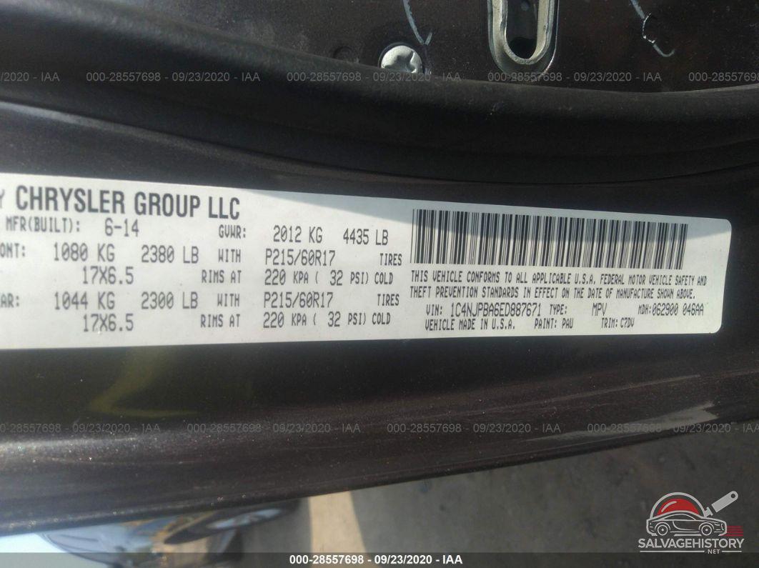 1C4NJPBA6ED887671 2014 JEEP PATRIOT photo no. 9