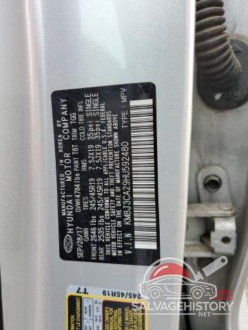 KM8J3CA29HU592480 2017 HYUNDAI TUCSON photo no. 13