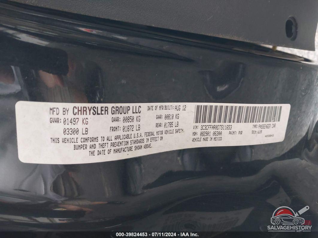 3C3CFFAR0DT511653 2013 FIAT 500 photo no. 9