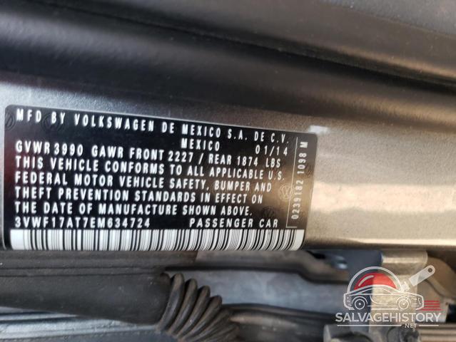 3VWF17AT7EM634724 2014 VOLKSWAGEN BEETLE photo no. 12