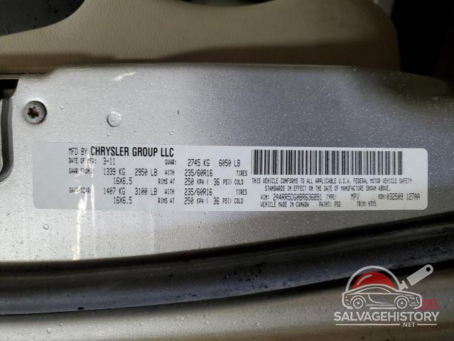 2A4RR5DG0BR636891 2011 CHRYSLER MINIVAN photo no. 14