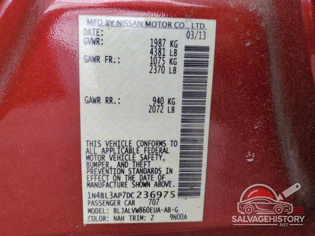 1N4BL3AP7DC236975 2013 NISSAN ALTIMA photo no. 12