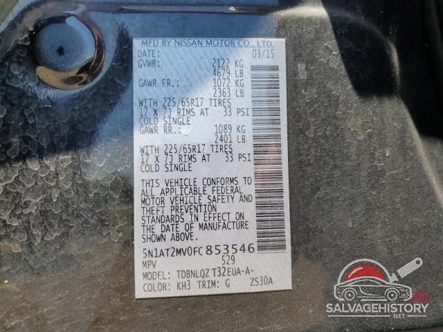 5N1AT2MV0FC853546 2015 NISSAN ROGUE photo no. 14