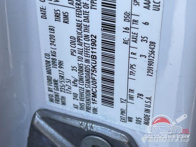 1FMCU0F75KUB11902 2019 FORD ESCAPE photo no. 7