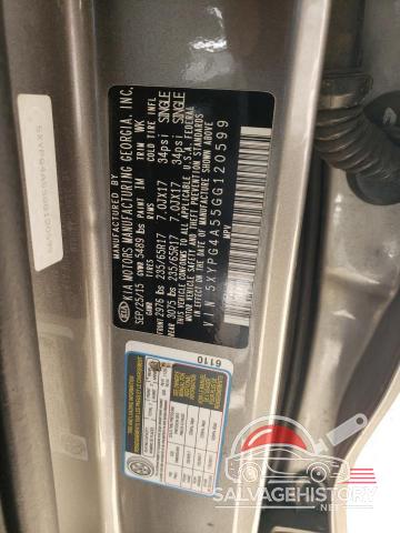 5XYPG4A55GG120599 2016 KIA SORENTO photo no. 12