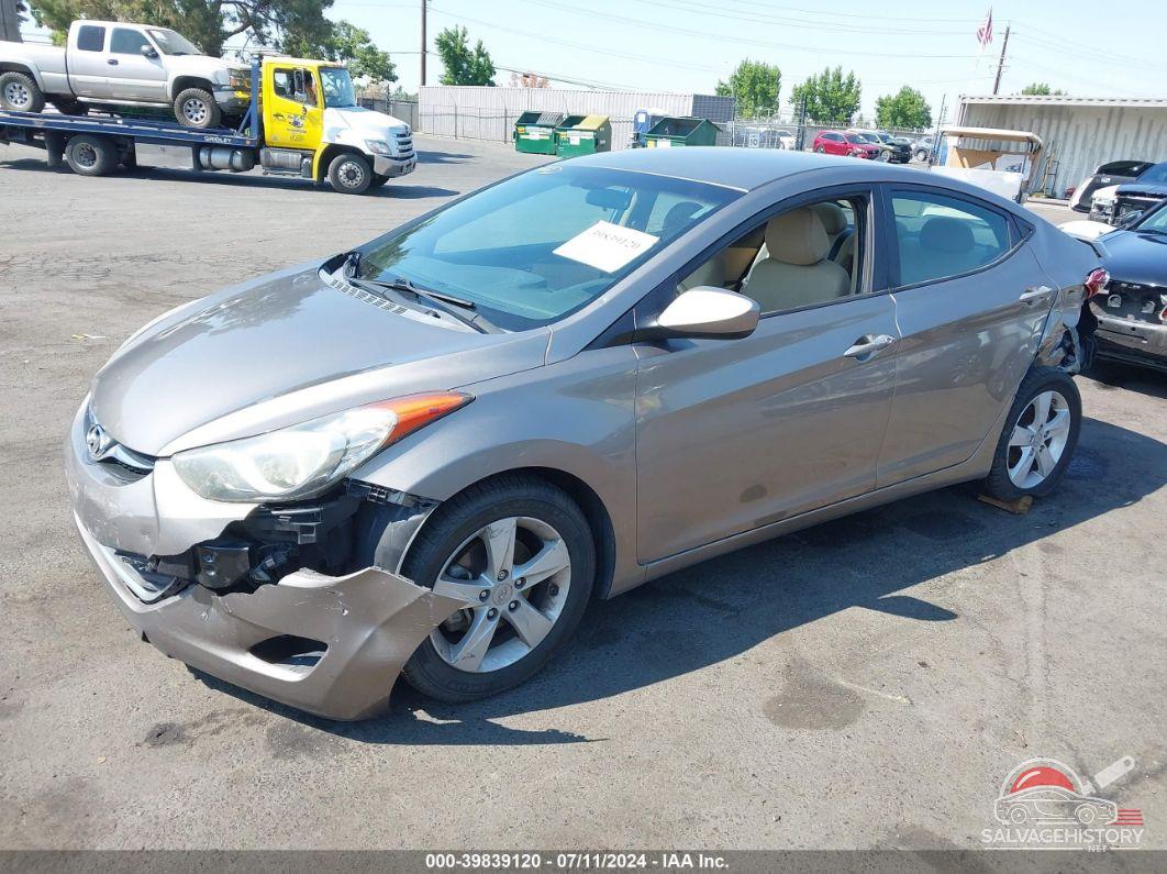 5NPDH4AE2DH440502 2013 HYUNDAI ELANTRA photo no. 2