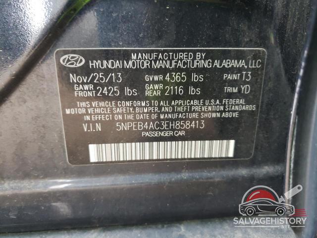 5NPEB4AC3EH858413 2014 HYUNDAI SONATA photo no. 12