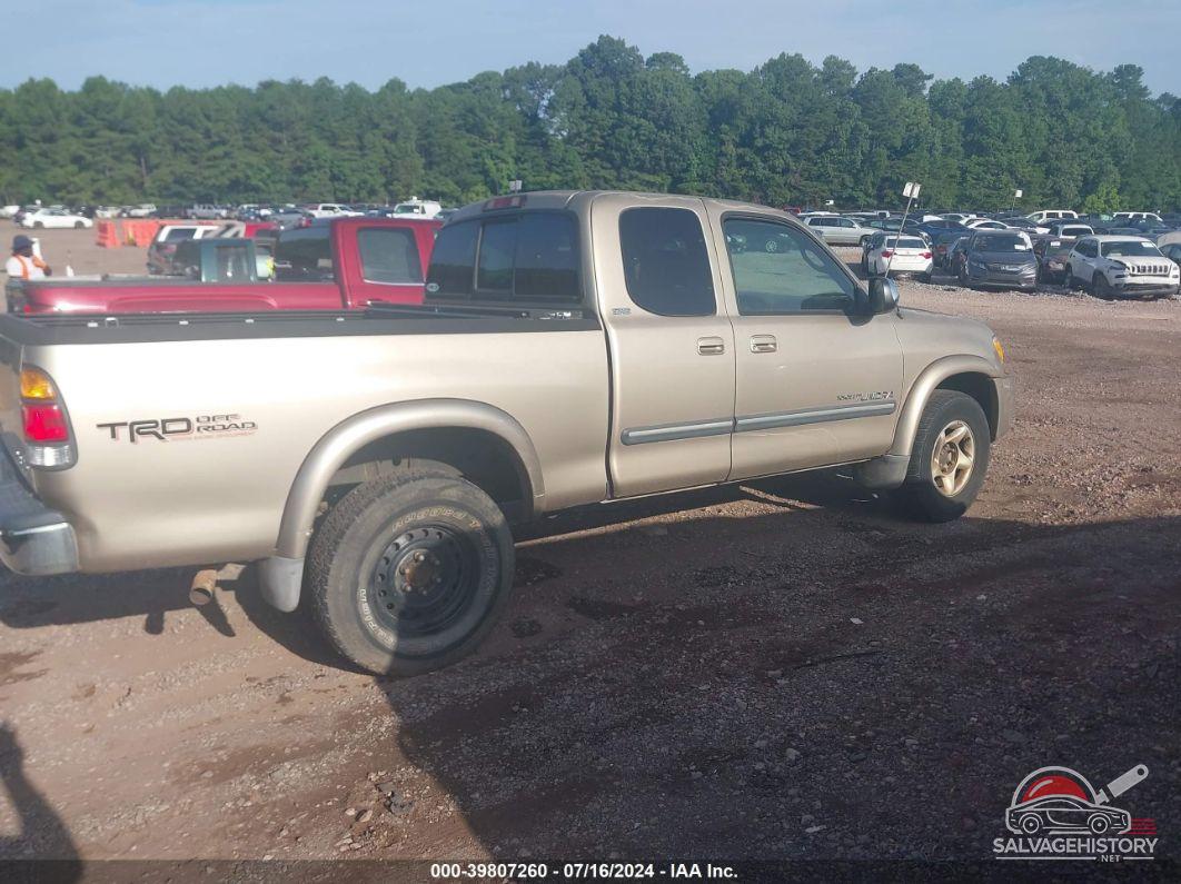 5TBBT44103S361121 2003 TOYOTA TUNDRA photo no. 4